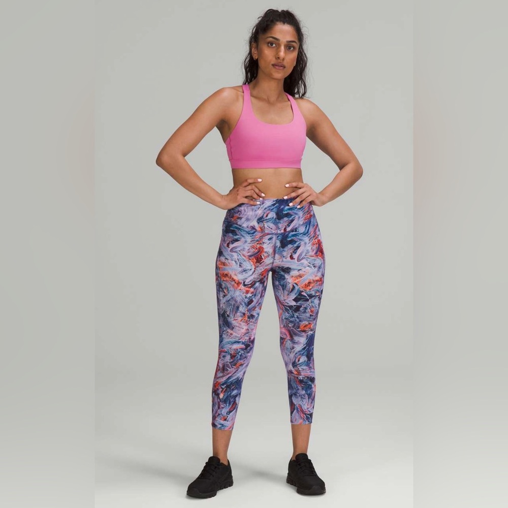 Lululemon | Base Pace HR Crop 23" Brushed Nulux | Atmospheric Purple Multi